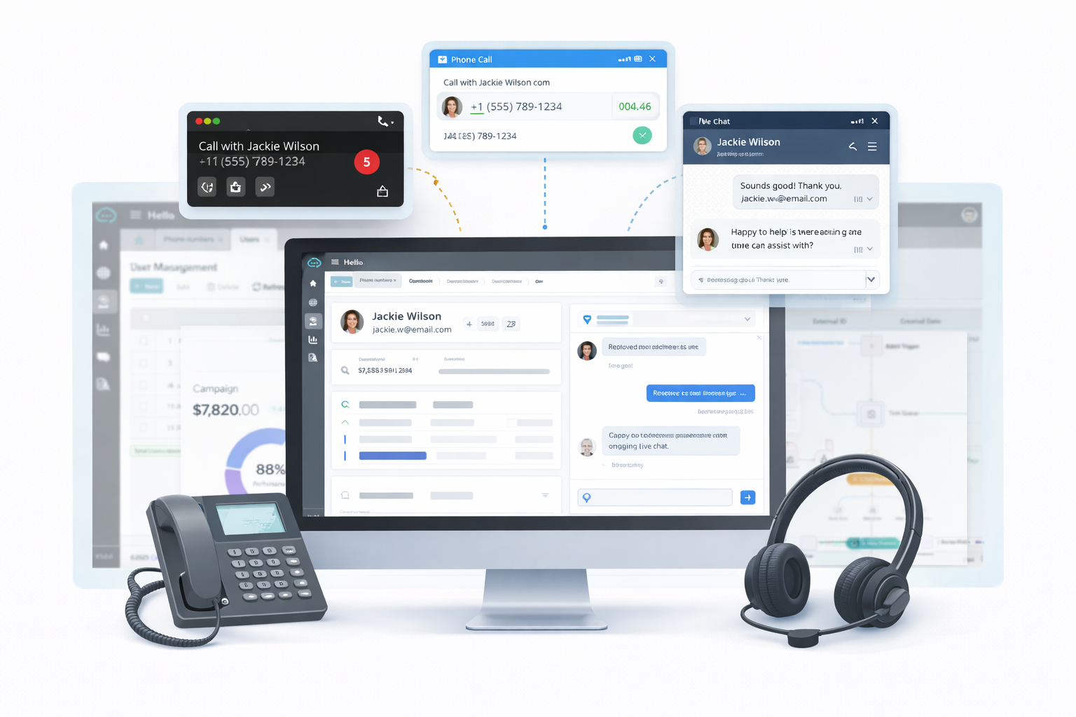 CRM Integrated Contact Center